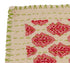 Artisan Hand Loomed Cotton Table Runner - Red with Green Stitching - 18"x96" - ARCADIA HOME